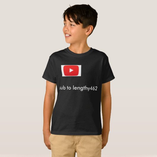 langatmige Youtube-Shirts T-Shirt (Vorne ganz)