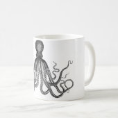 Langbeinige Kaffeetasse mit Krake (VorderseiteRechts)