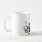 Langbeinige Kaffeetasse mit Krake (Links)