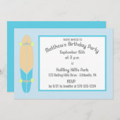 Langboard-Skateboard Geburtstagsparty Einladung (Vorne/Hinten)