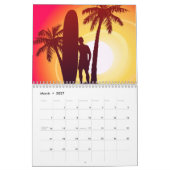 Langboard und Palmen Kalender (Mär 2027)