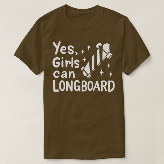 Langboarding Longboarder Longboard 1 T-Shirt (Design vorne)