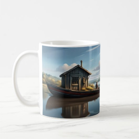 Langboot, kleiner Haufen Kaffeetasse (Links)