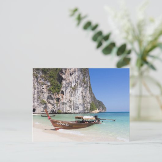 Langboot Schwanz Postkarte (Stehend Vorderseite)