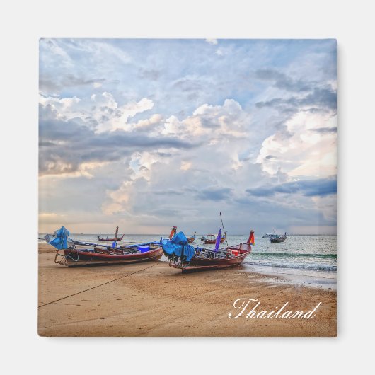 Langboote für Schwänze in Thailand Magnet (Vorne)