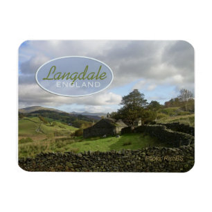 Langdale England Reise-Andenken-Magnet Magnet