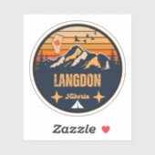 Langdon, Alberta Aufkleber (Blatt)
