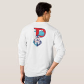 Lange Ärmel T mit Ankerrücken T-Shirt (Schwarz voll)