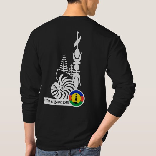 Lange Ärmel-T-Shirts Strength of Kanak Roots T-Shirt (Rückseite)