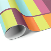 Lange Blöcke farbiges geometrisches Muster Geschenkpapier (Rolleneckpunkt)