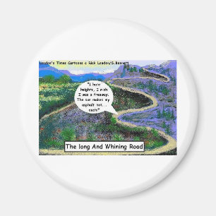 Lange & blühende Straße - Funny Gifts & Sammlerstü Magnet