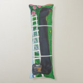 Lange Dackel Seitenschläferkissen (Vorderseite Vertikal)