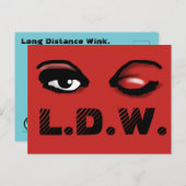 LANGE DISTANZKARTE POSTKARTE (Vorne/Hinten)