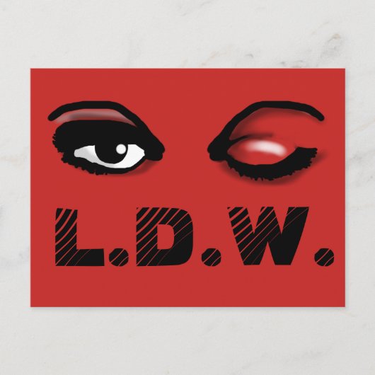 LANGE DISTANZKARTE POSTKARTE (Vorderseite)