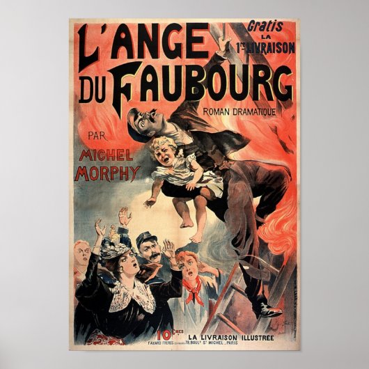 L'Ange du Faubourg Vintage französische Werbung Poster (Vorne)