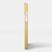 Lange dünne Logokombination Gold iPhone Hülle (Linke Seite)