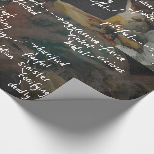 Lange englische geschenkpapier (Ecke)