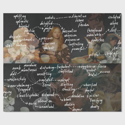 Lange englische geschenkpapier (Flach)