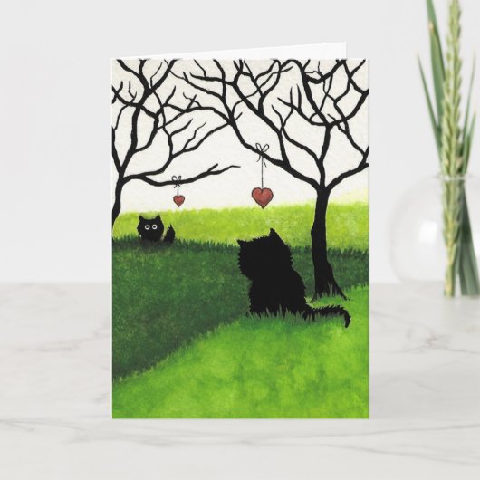 Lange entfernte Liebe - vermisst Sie durch AmyLyn Karte (Vorderseite)