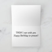 **LANGE ENTFERNUNG** GEBURTSTAG WÜNSCHT SICH FÜR S KARTE (Innenseite)