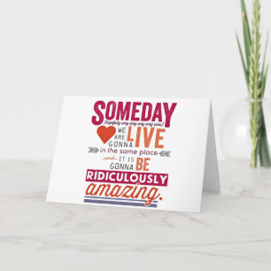 **LANGE ENTFERNUNG** GEBURTSTAG WÜNSCHT SICH FÜR S KARTE