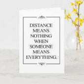 "LANGE ENTFERNUNG" WÜNSCHT SICH ZU EINEM SEHR *BES KARTE (Gelbe Blume)