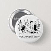 Lange Frisur ohne Haarschnitt oder Haarstyling Button (Vorne & Hinten)