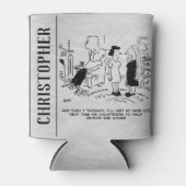 Lange Frisur ohne Haarschnitt oder Haarstyling Dosenkühler (Vorderseite)