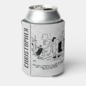 Lange Frisur ohne Haarschnitt oder Haarstyling Dosenkühler (Kanne Rückseite)