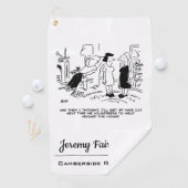 Lange Frisur ohne Haarschnitt oder Haarstyling Golfhandtuch (Insitu)