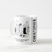 Lange Frisur ohne Haarschnitt oder Haarstyling Kaffeetasse (Vorderseite Links)