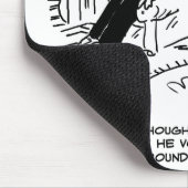 Lange Frisur ohne Haarschnitt oder Haarstyling Mousepad (Ecke)