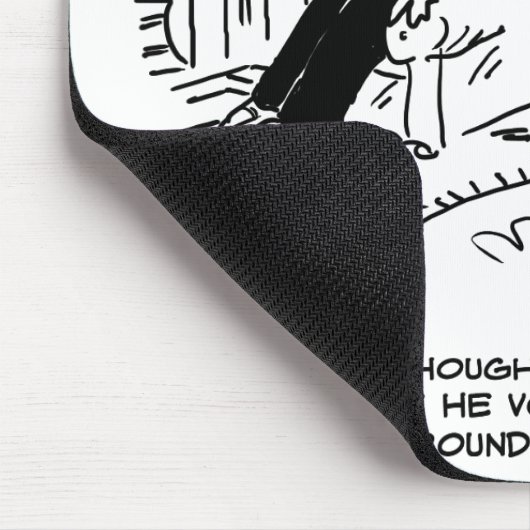 Lange Frisur ohne Haarschnitt oder Haarstyling Mousepad (Ecke)