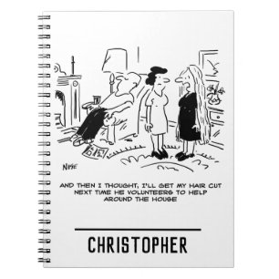 Lange Frisur ohne Haarschnitt oder Haarstyling Notizblock