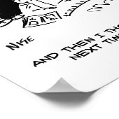 Lange Frisur ohne Haarschnitt oder Haarstyling Poster (Ecke)