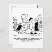 Lange Frisur ohne Haarschnitt oder Haarstyling Postkarte (Vorne/Hinten)