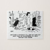 Lange Frisur ohne Haarschnitt oder Haarstyling Puzzle (Horizontal)