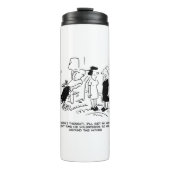 Lange Frisur ohne Haarschnitt oder Haarstyling Thermosbecher (Vorderseite)