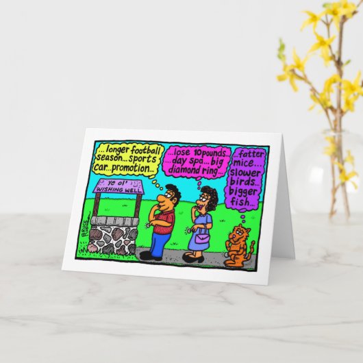 Lange Fußballsaison...Sportwagen...Werbeaktion... Karte (Gelbe Blume)