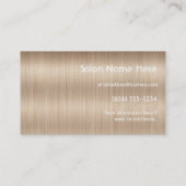 Lange gewellte Stylist-Geschäfts-Karten des Visitenkarte (Rückseite)