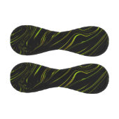 Lange, grüne, weiche Linien auf dunklem Hintergrun Baseball (Paneele)