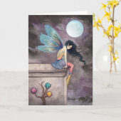 Lange Grußkarte nach unten Karte (Gelbe Blume)