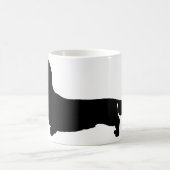 Lange Haar-Dackel-Keramik-Tasse Kaffeetasse (Mittel)