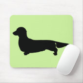 Lange Haar-Dackel Mousepad (Mit Mouse)