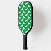 Lange Haare Dackel Love Pickleball Green Pickleball Schläger (Links)
