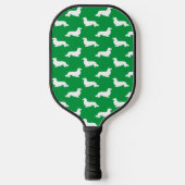 Lange Haare Dackel Love Pickleball Green Schläger (Vorderseite)