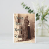 Lange Haare, egal. Postkarte (Stehend Vorderseite)