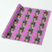 LANGE HAIRED RED DACKEL GESCHENKPAPIER (Ungerollt)