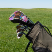 LANGE HAIRED RED DACKEL GOLF HEADCOVER (In SItu)