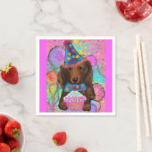 LANGE HAIRED RED DACKEL SERVIETTE (Beispiel)